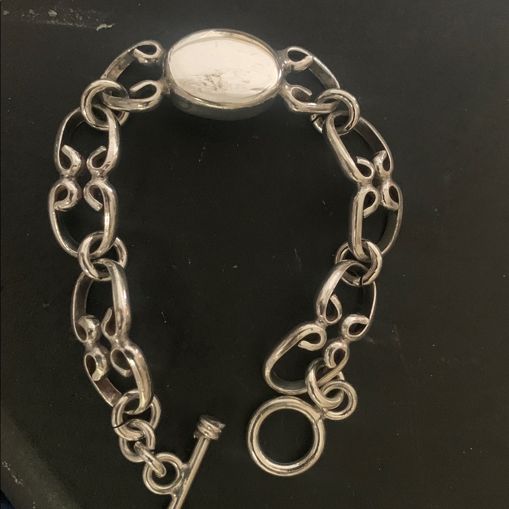 925 Silver Heart Vinelink ENGRAVEABLE SIGNET bracelet